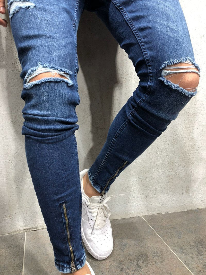 Blue Ripped Jeans