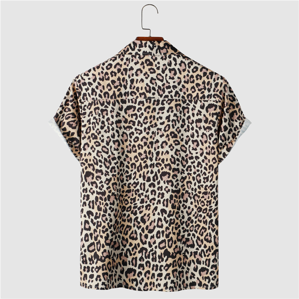 Leopard Print Shirt Men