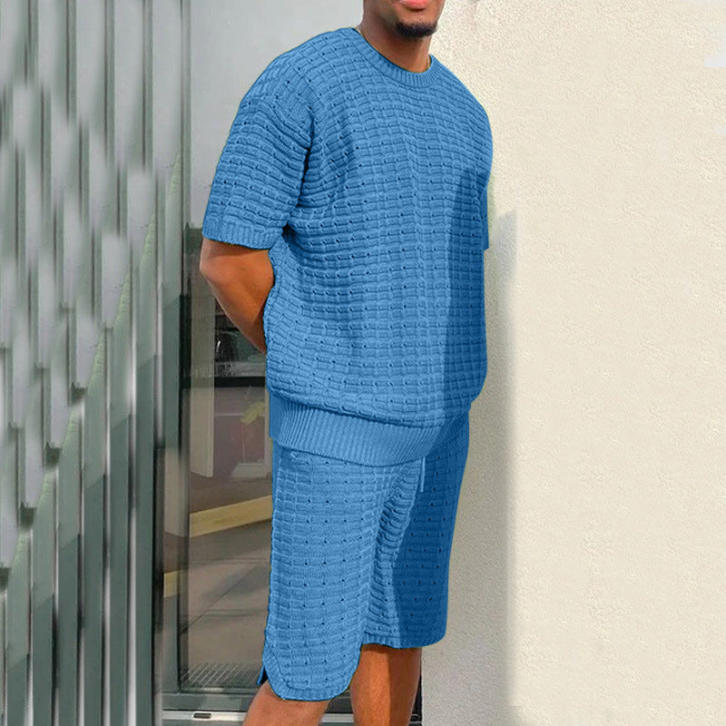 Men's Summer 2 Pieces Shirt And Short Set