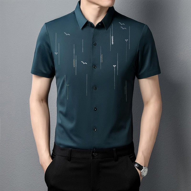 Camisa casual de manga corta para hombre