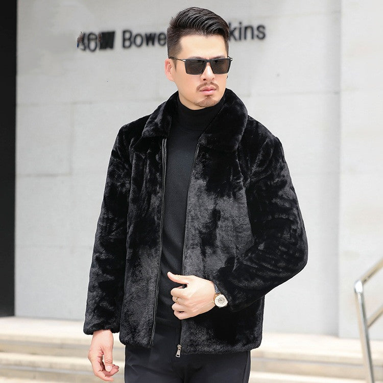 Autumn And Winter Plus Velvet Men Casual Jacket