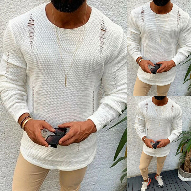 Maglione da uomo in maglia stile esplosivo