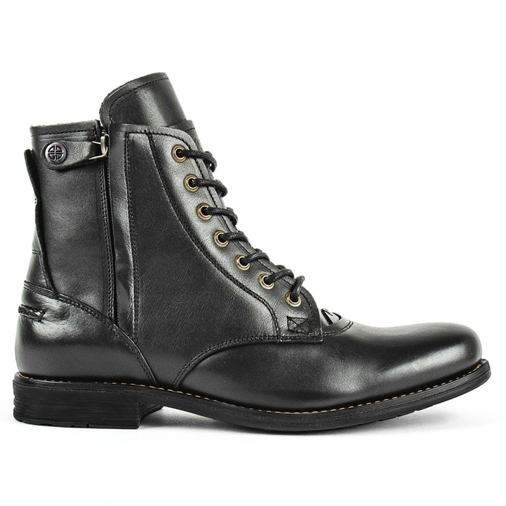 Men Boots Retro Lace-up Boot