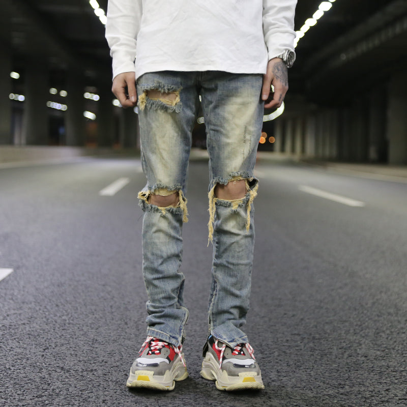 Slim Fit Distressed jeans men