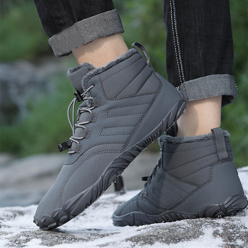 Winter Warm Slip-on Boots Wear-resistant Anti-ski Thickened Shoes Couple