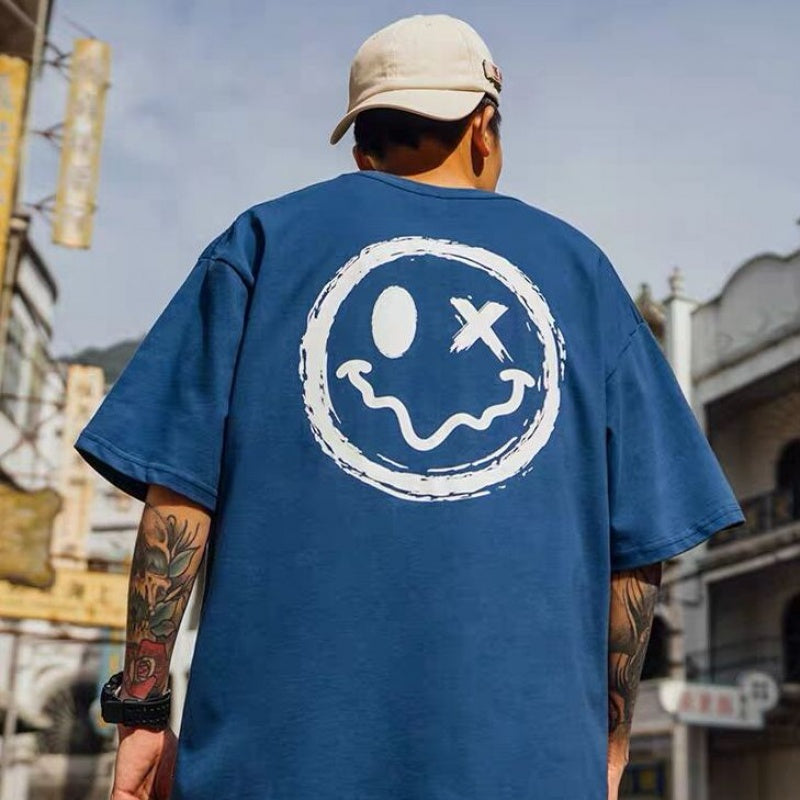 Camiseta Smiley hombre manga corta