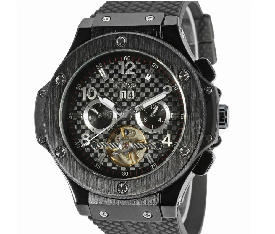 Black Mechanical watch for men