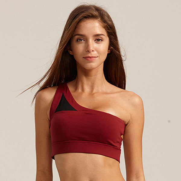 Yoga Quick Drying One Shoulder Bra