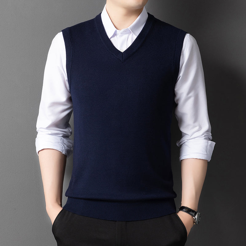 Young And Middle-aged Men's Wool Vest