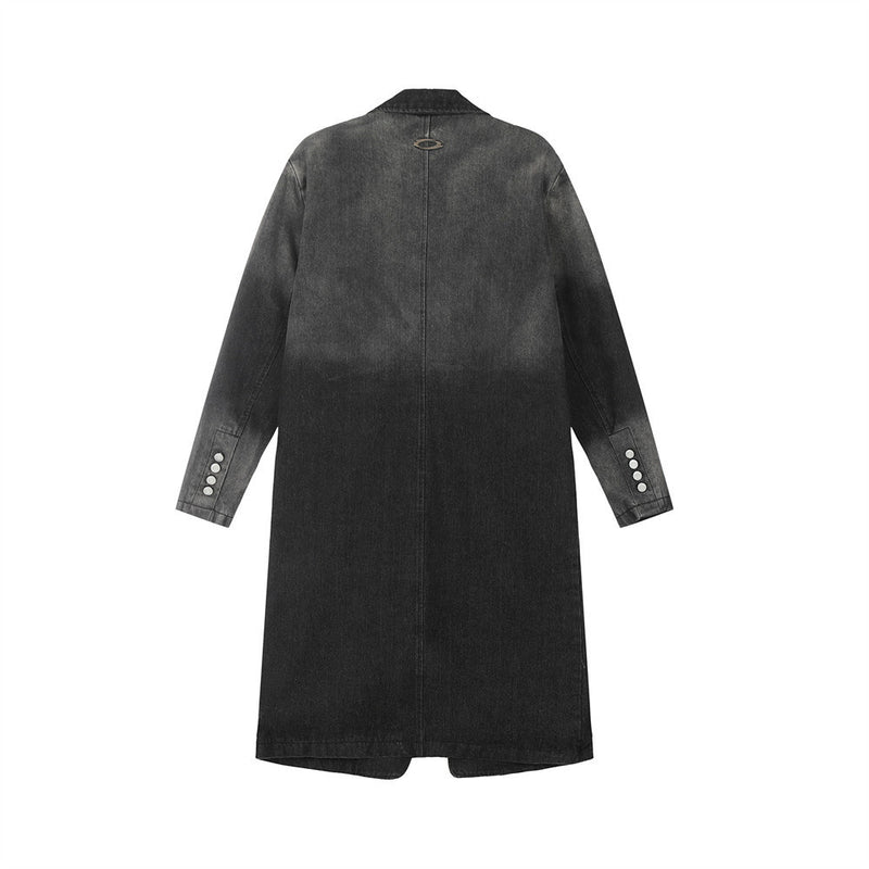 Inkjet Gradient Denim Coat