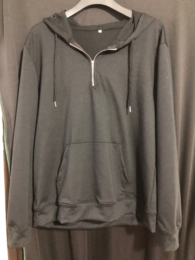 Fall Zipper Hooded Sweater for men