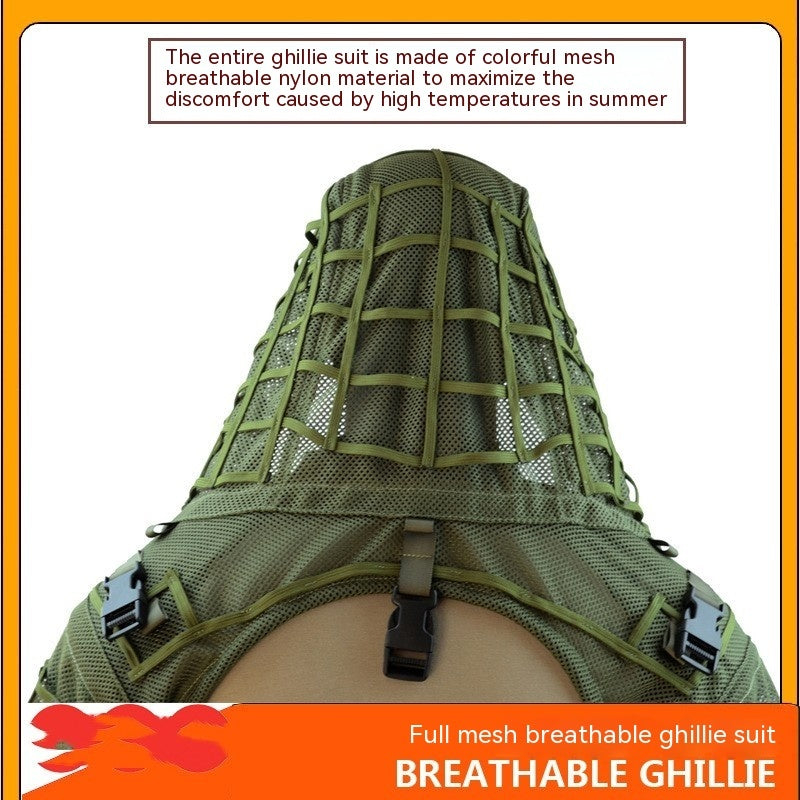 Mesh Breathable Tactical Ghillie Suit