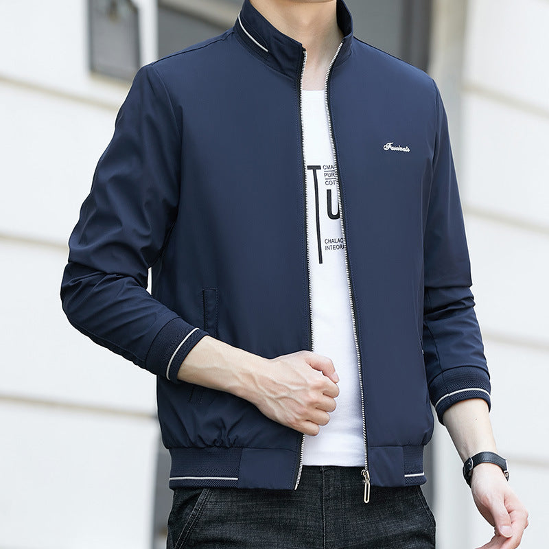 Casual slim jacket men