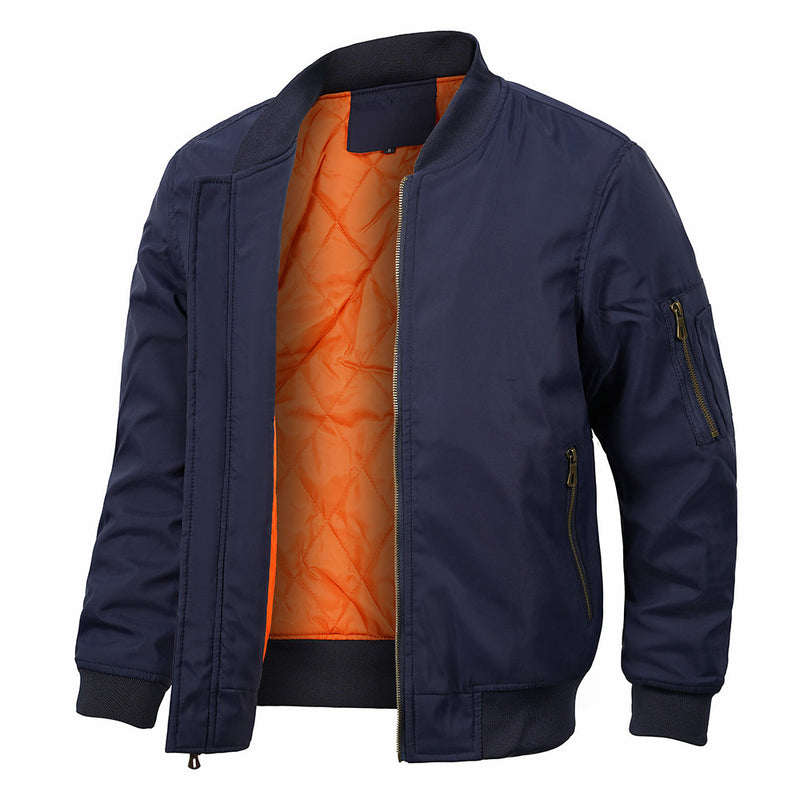 Men's Plus-sized Flight Jacket