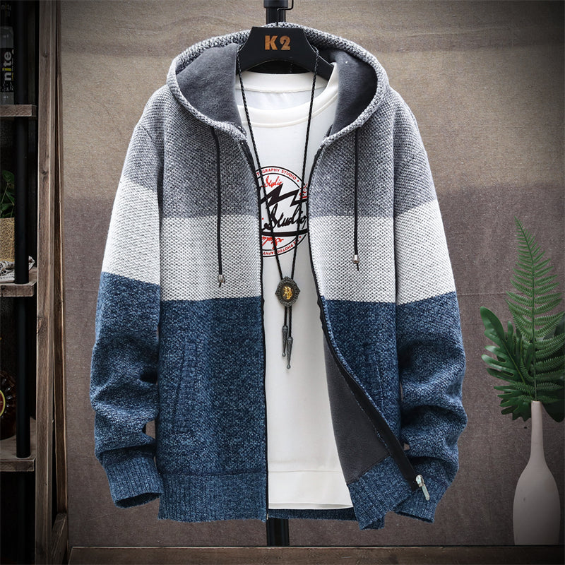 Cardigan Warm Hooded Sweater