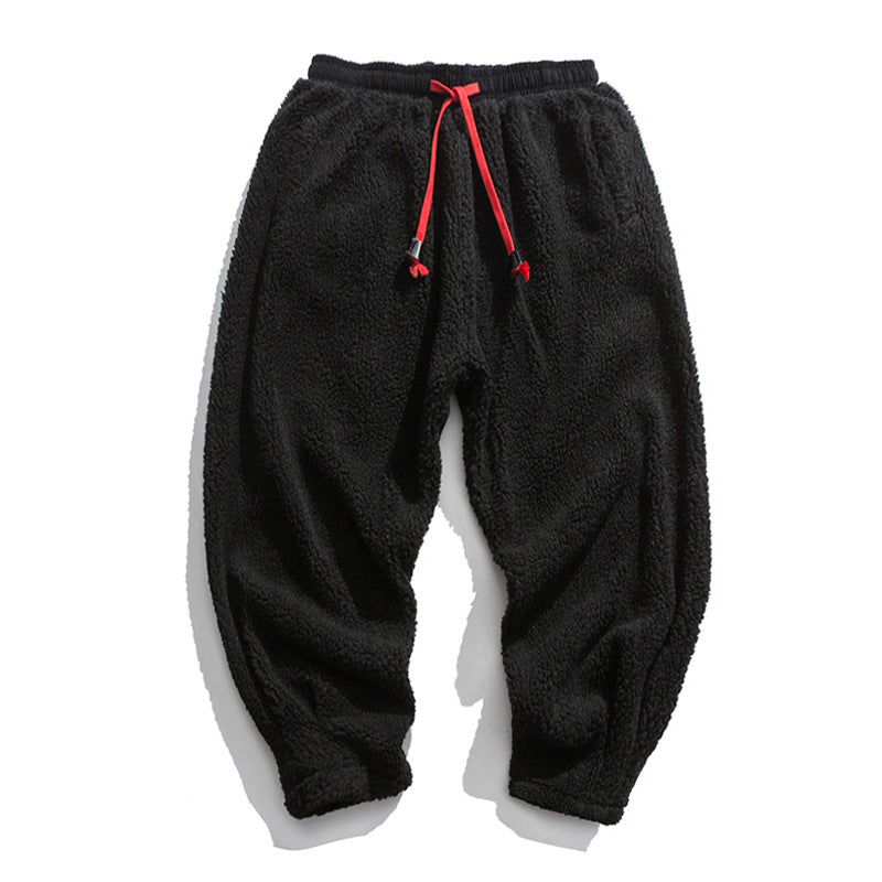 Men's Loose Warm Thick Lamb Wool Pants