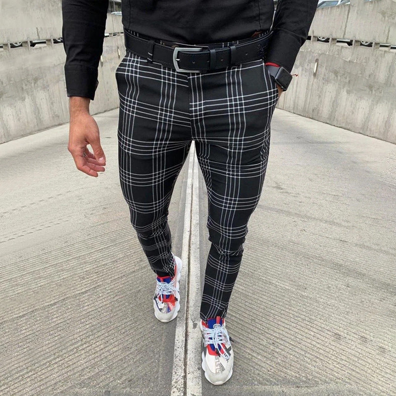 Men's Big Stripe Fashion Pencil Pants