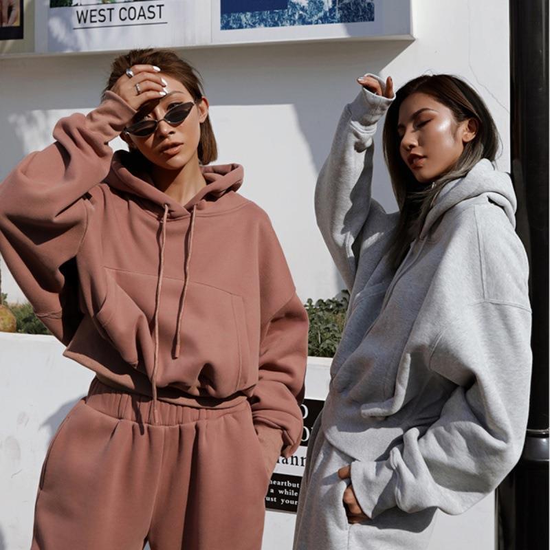 Autumn And Winter Women's Casual Hoodie Sports trackSuit