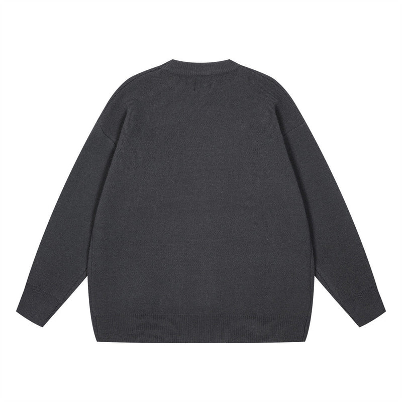 Spider Jacquard Loose-fitting Sweater Men