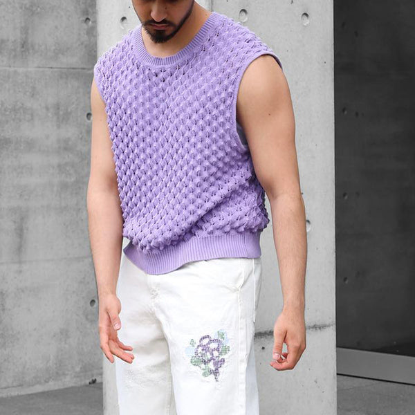 Men's Fashionable All-match Casual Knitted Top