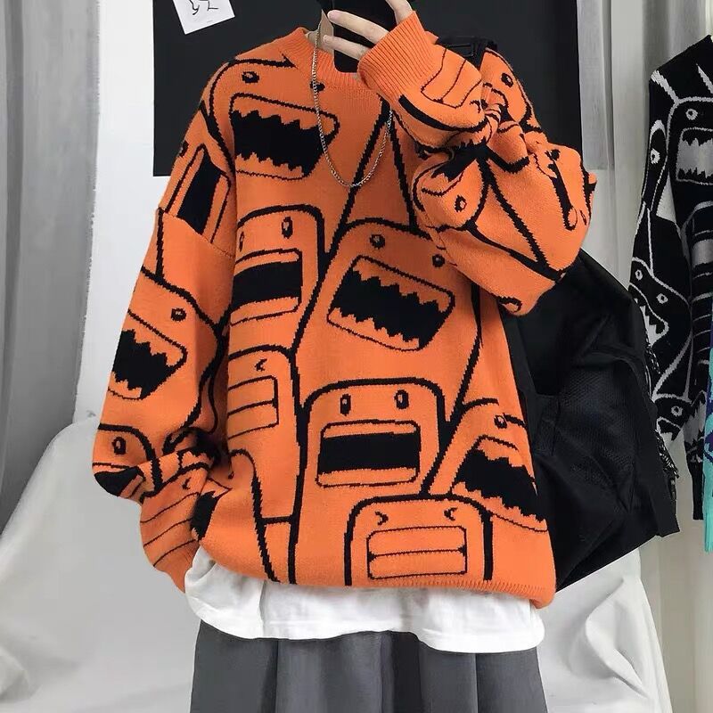 Maglione pullover Guochao dei cartoni animati