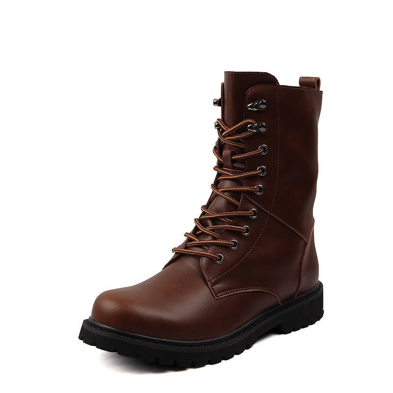 Winter high top men's plus fleece high top Martin boots