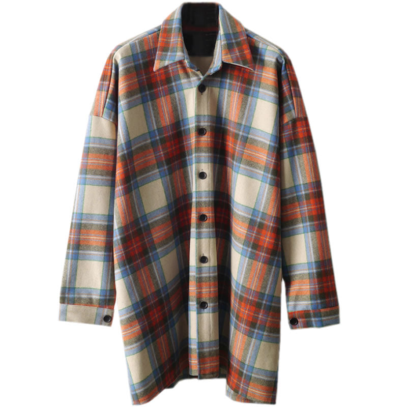 Vintage woolen plaid shirt