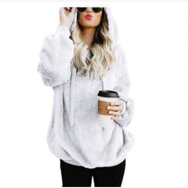 Polerones Fleece Hoodies Long Sleeve Hooded Pullover Sweatshirt