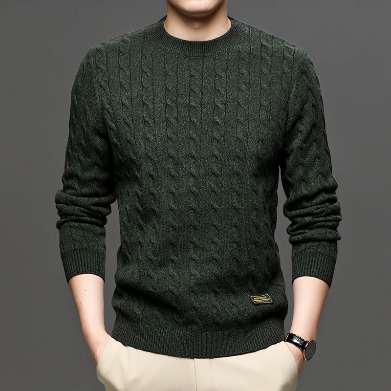 Men's half high neck slim fit sweater