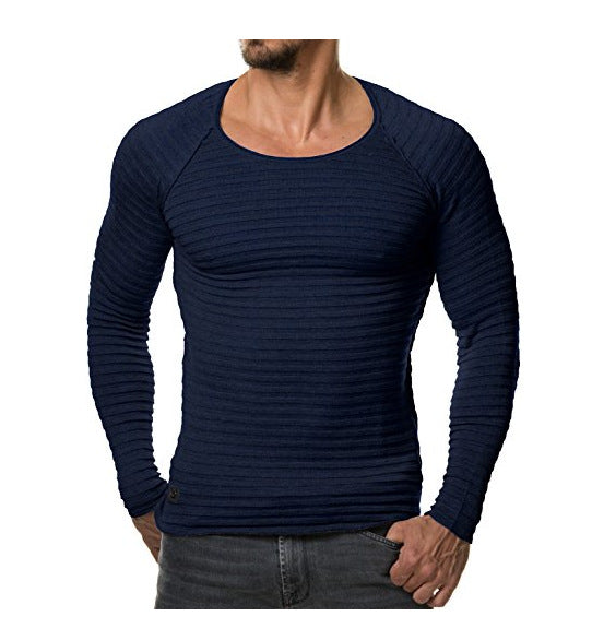 Men Casual Pullovers Spring/Autumn Sweater Slim Men O-Neck Sweater