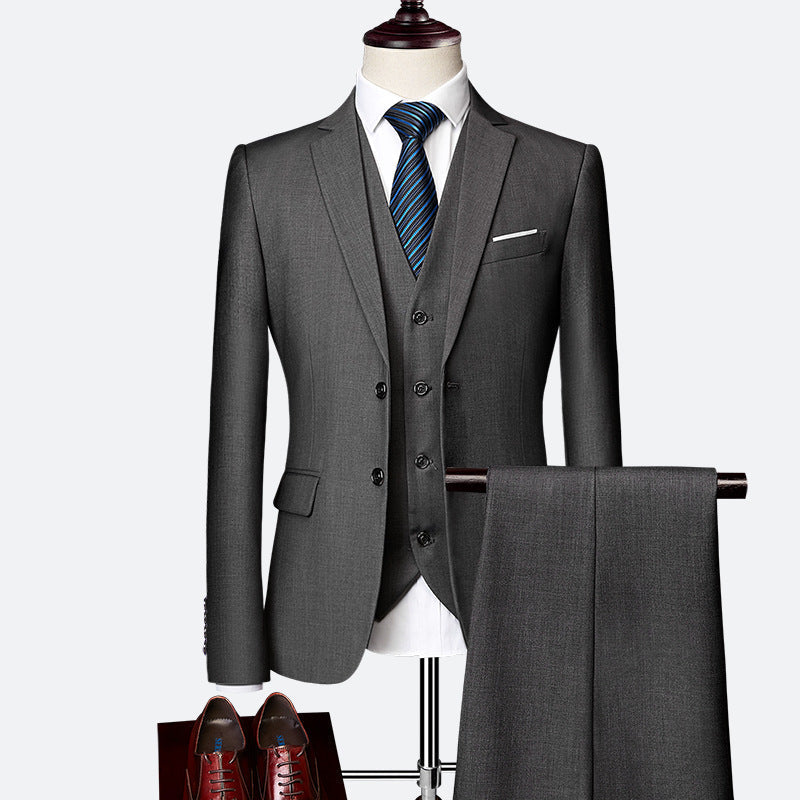 Men's professional three-piece business suit