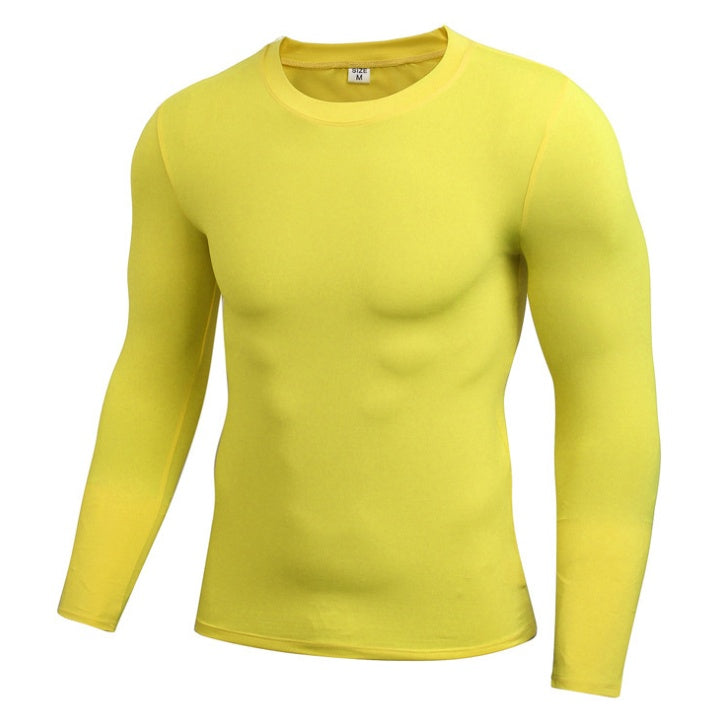 Men's Blank Long Sleeve Compression t-shirt for gym