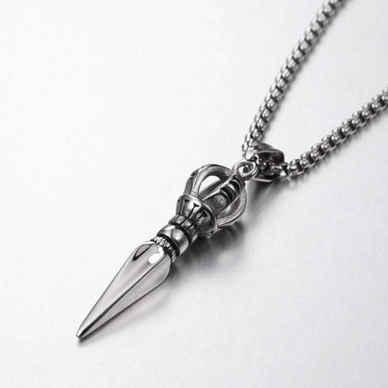 Titanium steel pendant necklace