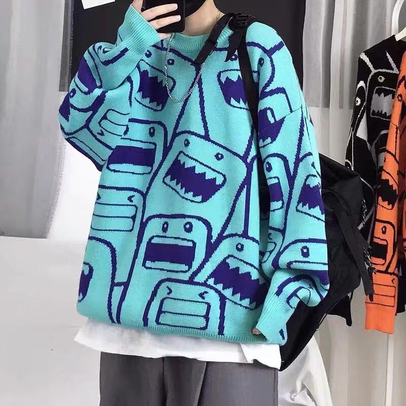 Maglione pullover Guochao dei cartoni animati