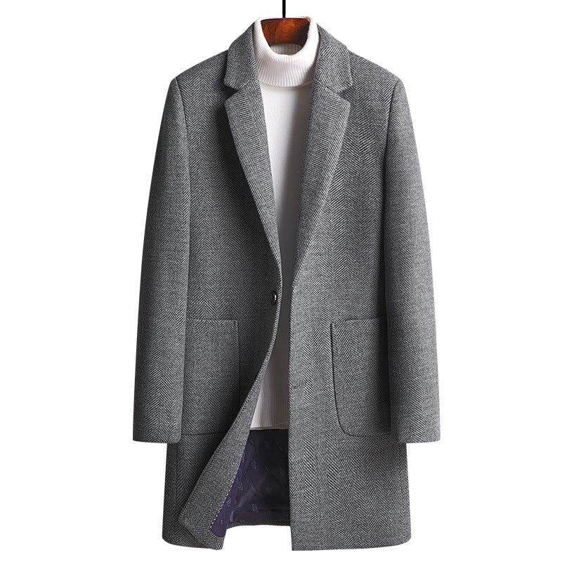 Thick Woolen trench Coat