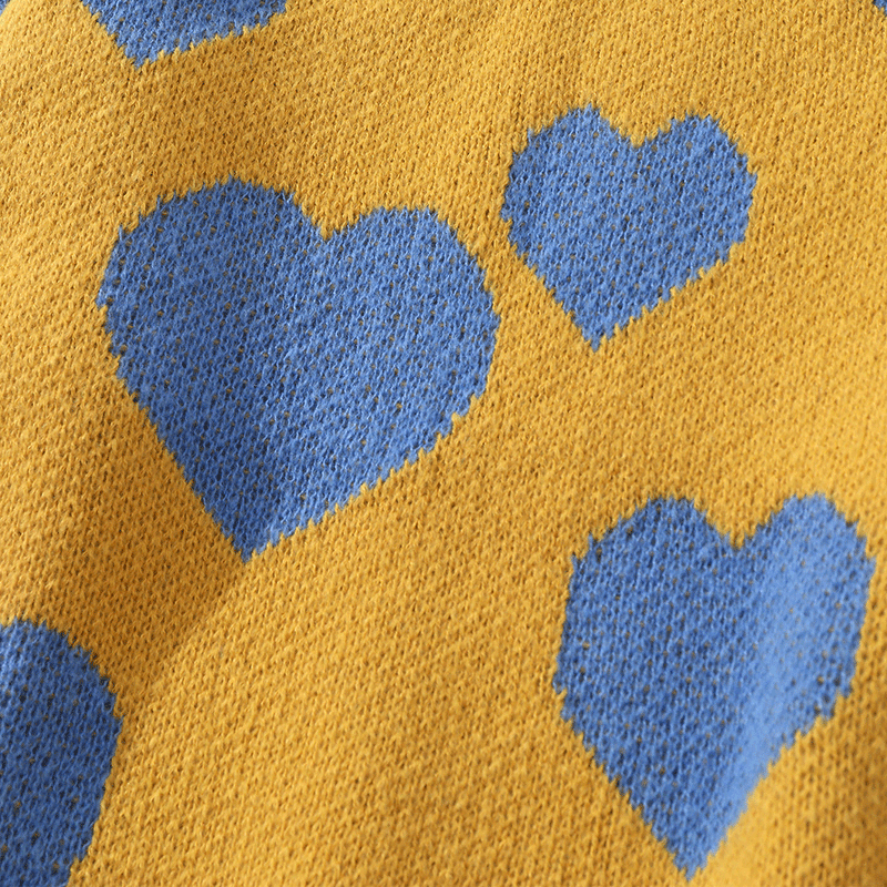 Jersey de jacquard con corazón para hombre