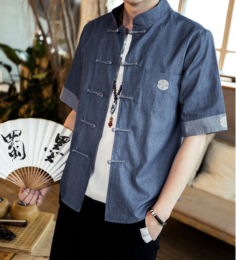 Men's Short Sleeve Linen Shirt