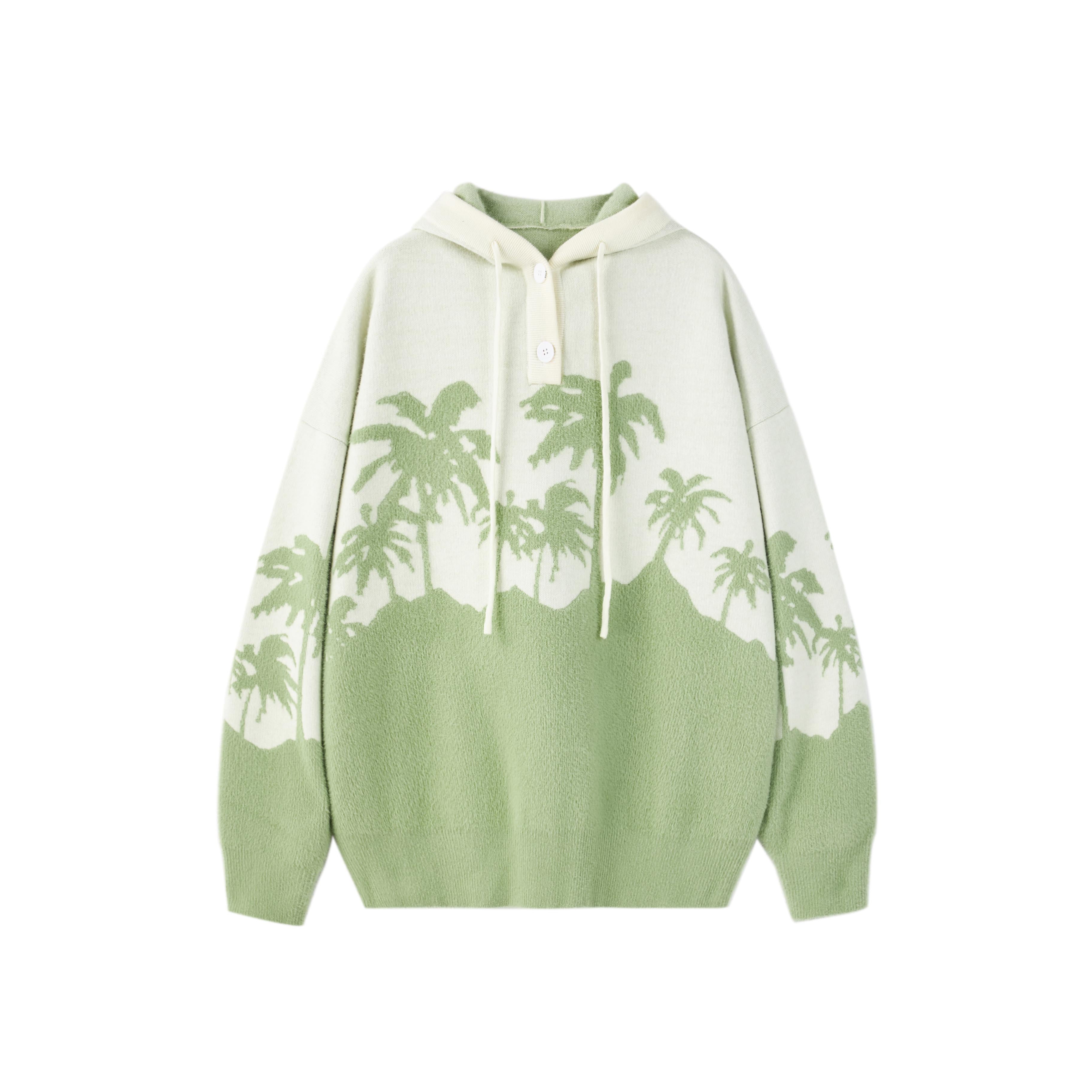 Coconut Tree Hooded Sweater