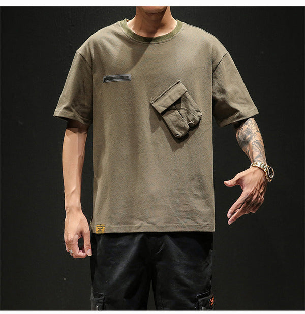 Solid Color Short Sleeve T-shirt