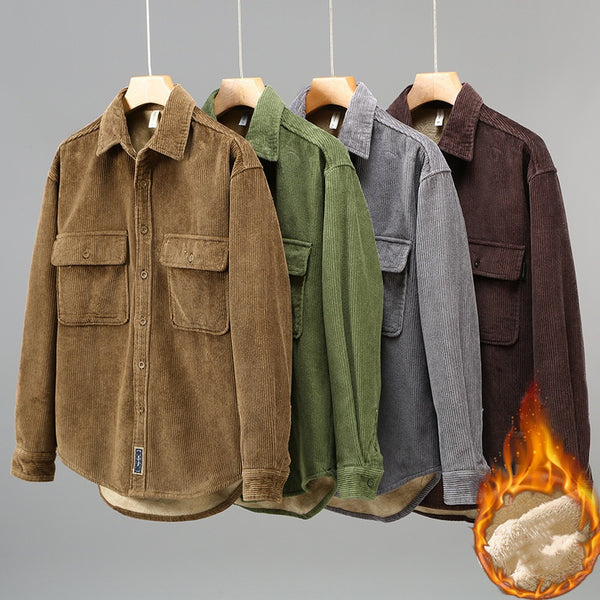 Men's Fleece Lined Padded Warm Casual Coat