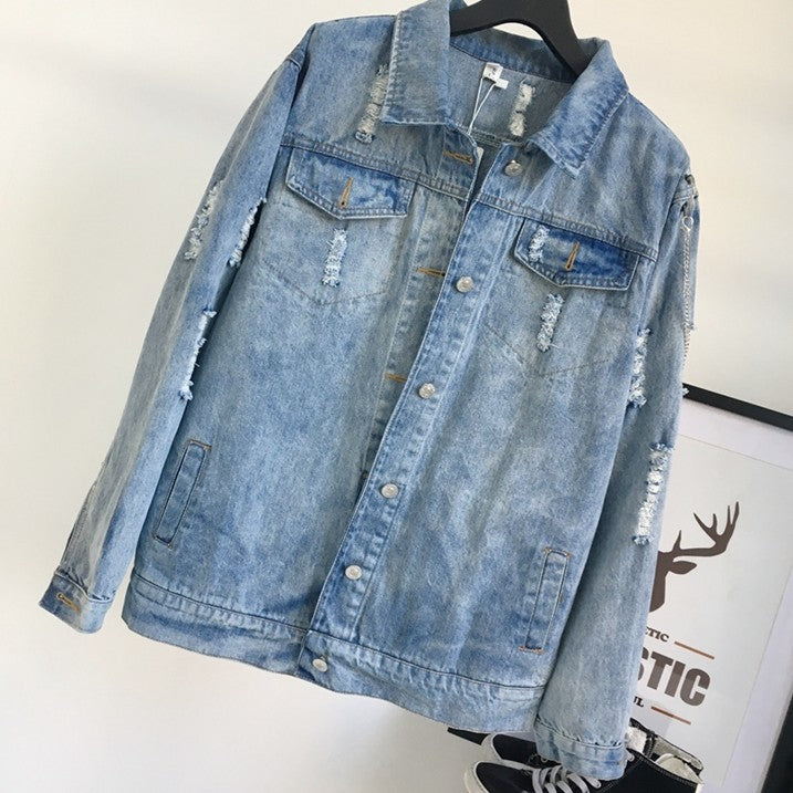 EMBROIDERY DENIM JACKET MEN