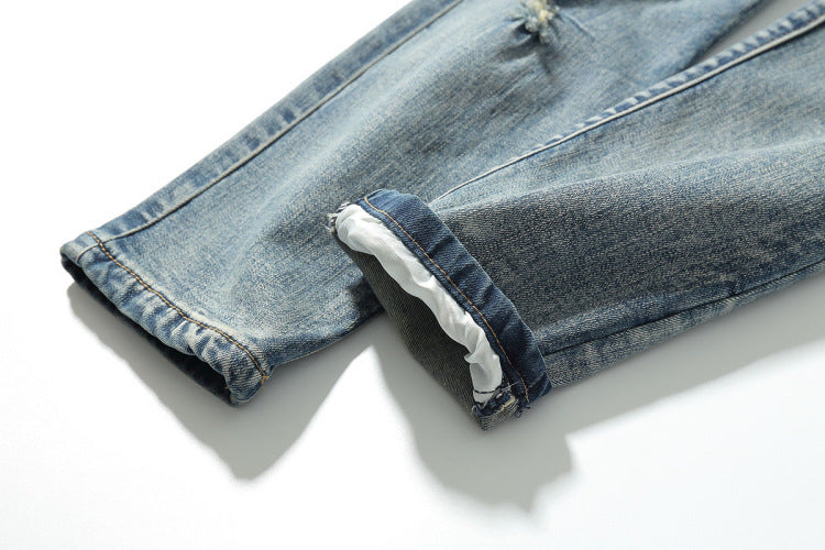 Shredded jeans for men