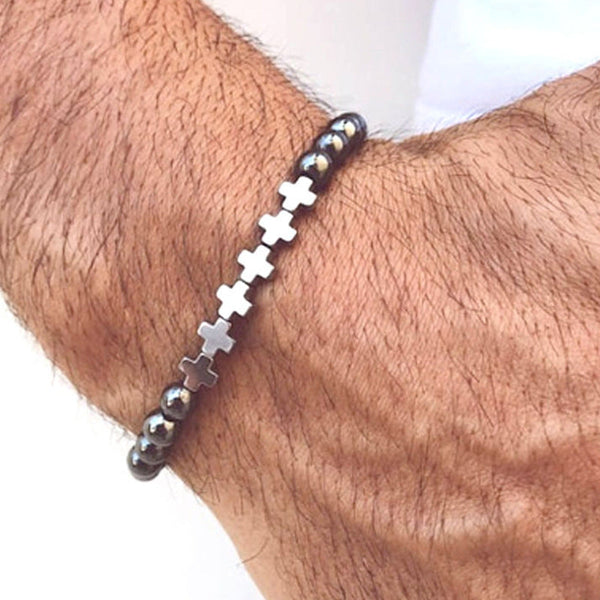 Glamour Men Fashion Beaded Hand Bracelet