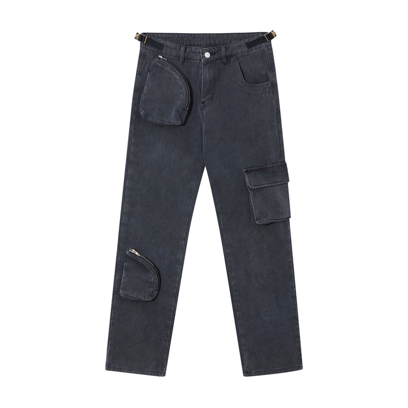 Mens Casual Loose Straight Jeans