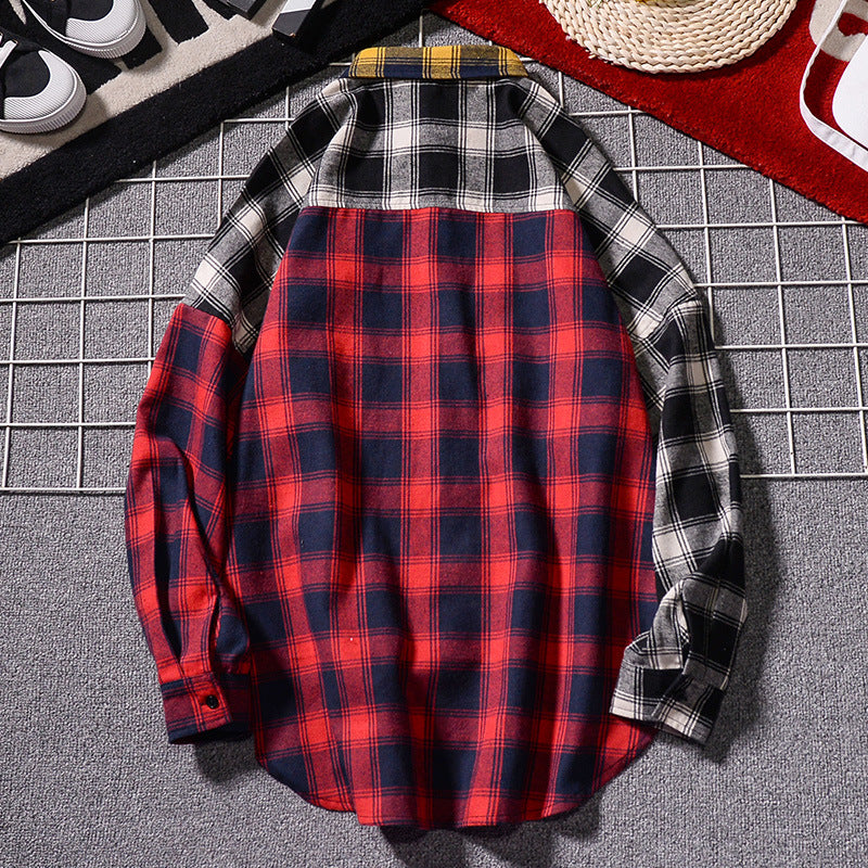 HIP HOP Streetwear Plaid Shirt