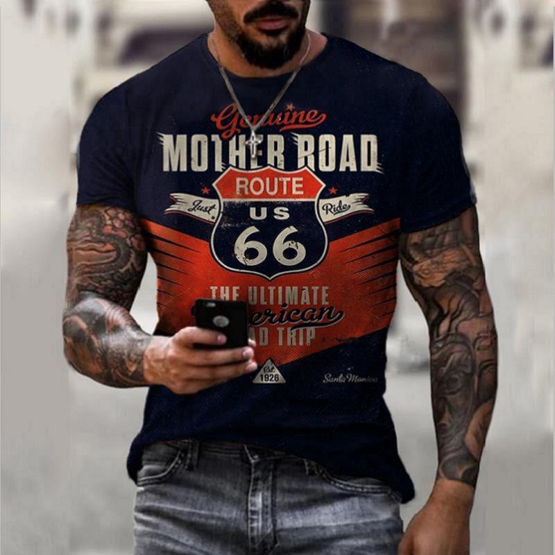 Retro Short Sleeve t-shirt Men