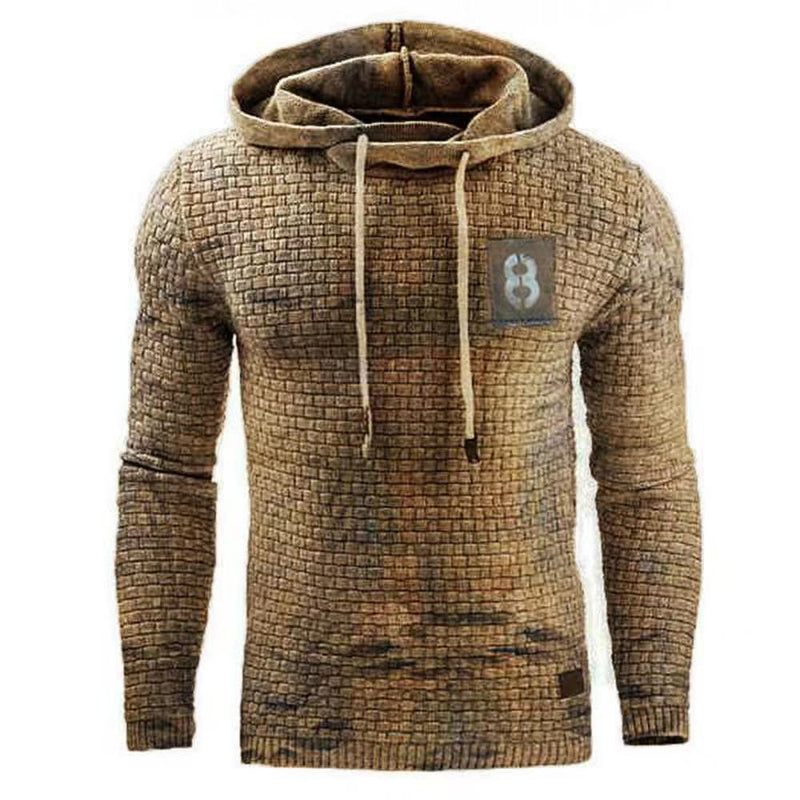 Sudadera con capucha deportiva retro para hombre