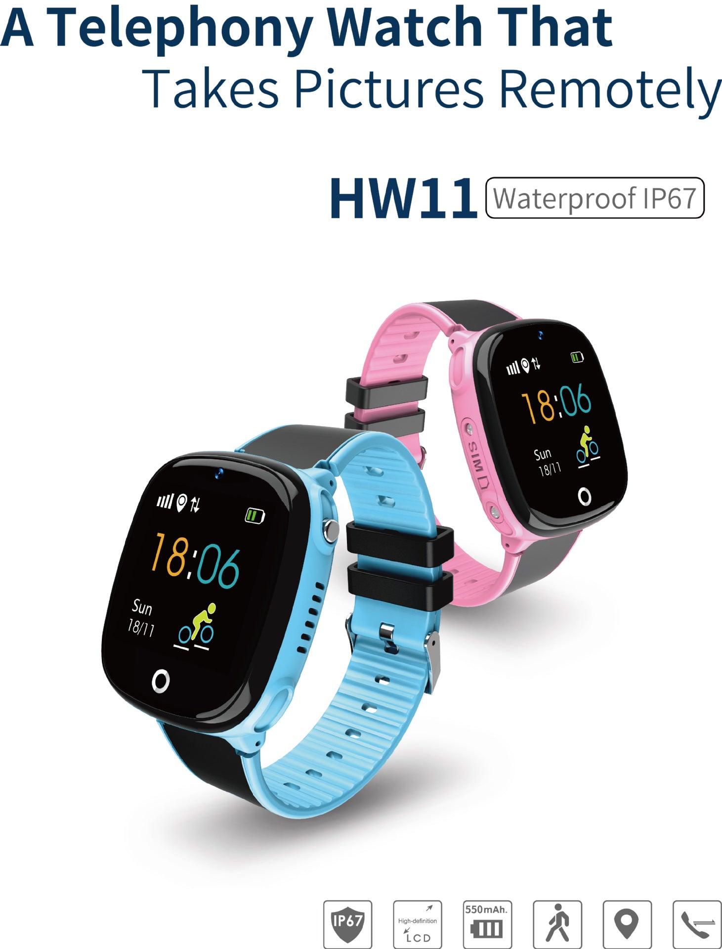 Smart phone watch for children