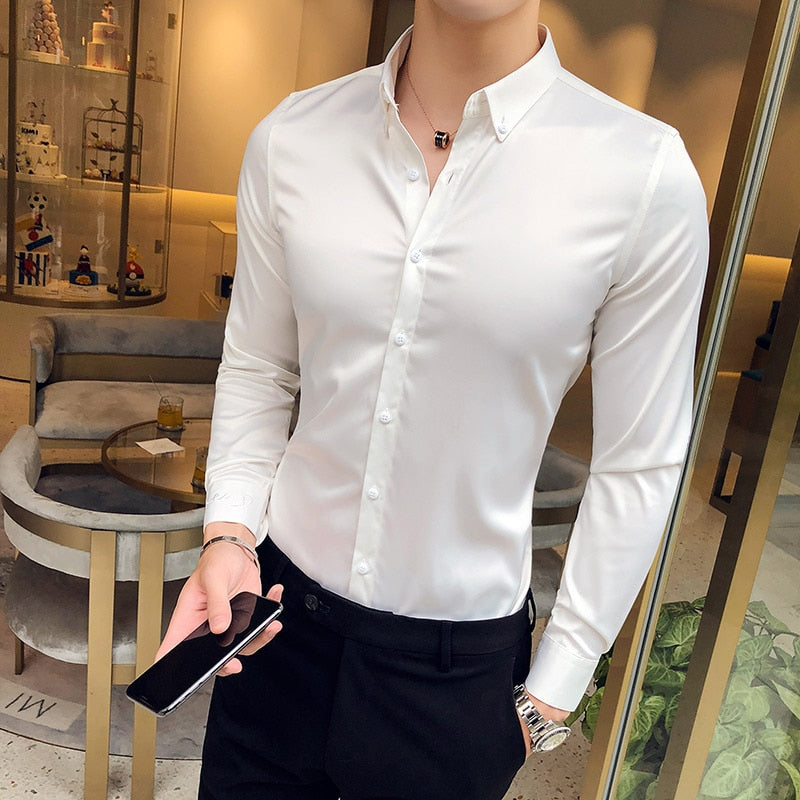 British Casual Long Sleeve Shirt