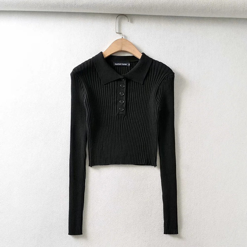 medium length long-sleeved sweater